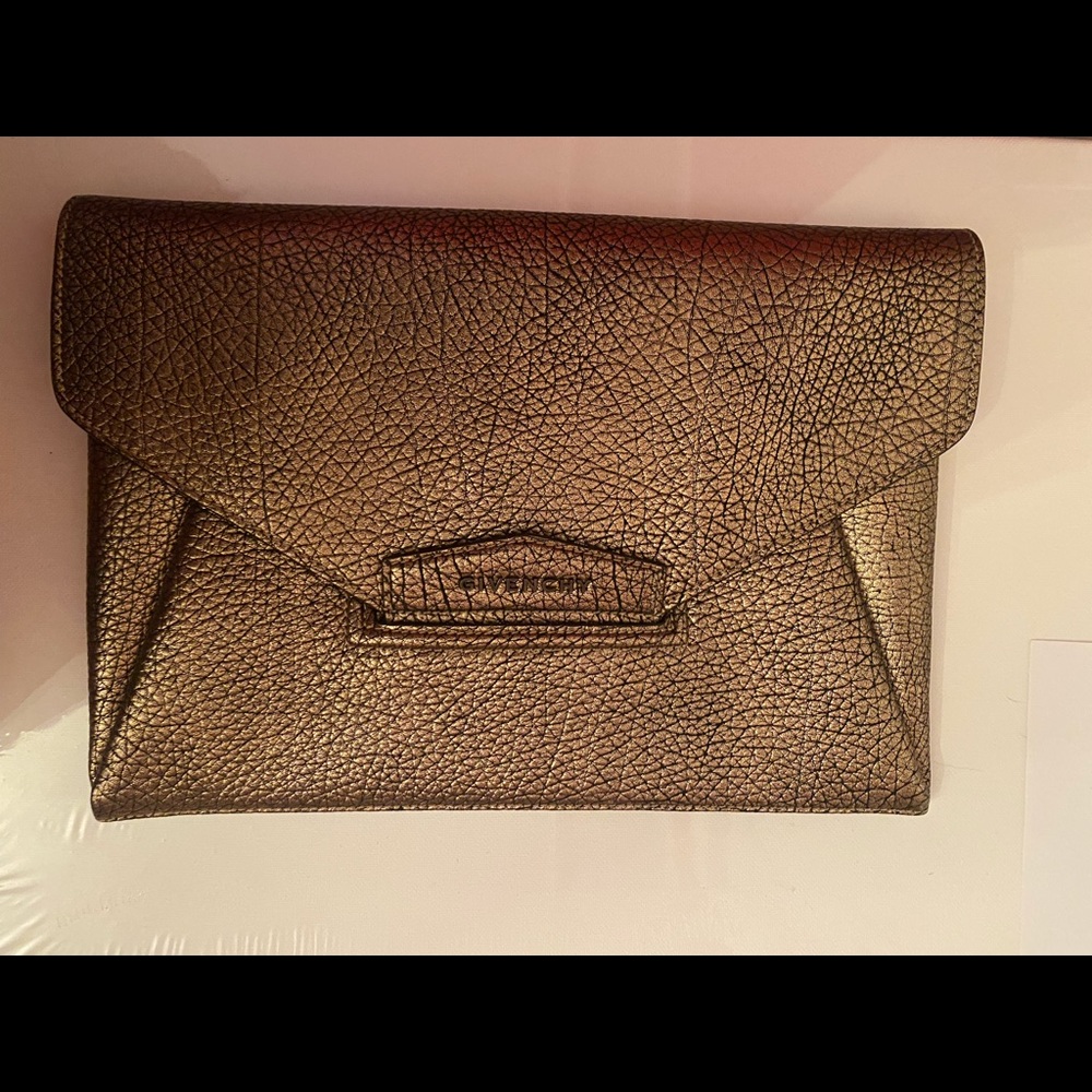 *SOLD* Givenchy Large Antigona Bronze Envelope Clutch